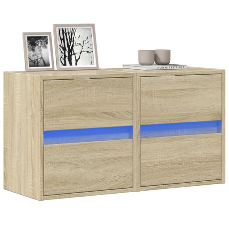 Tv Wall Cabinet With Led 180X31X45 Cm