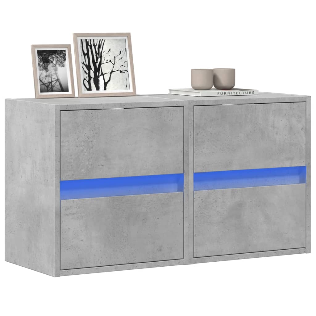 Tv Wall Cabinet With Led 180X31X45 Cm