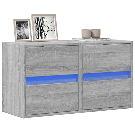 Tv Wall Cabinet With Led 180X31X45 Cm