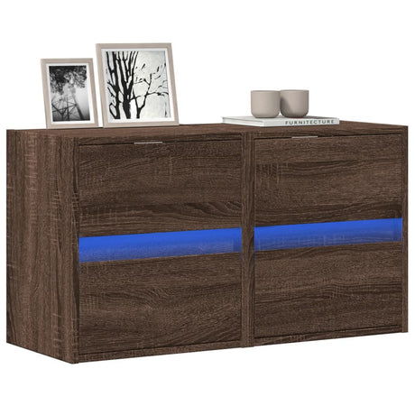 Tv Wall Cabinet With Led 180X31X45 Cm