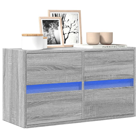 Tv Wall Cabinet With Led 180X31X45 Cm