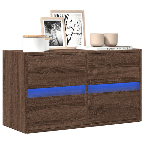 Tv Wall Cabinet With Led 180X31X45 Cm
