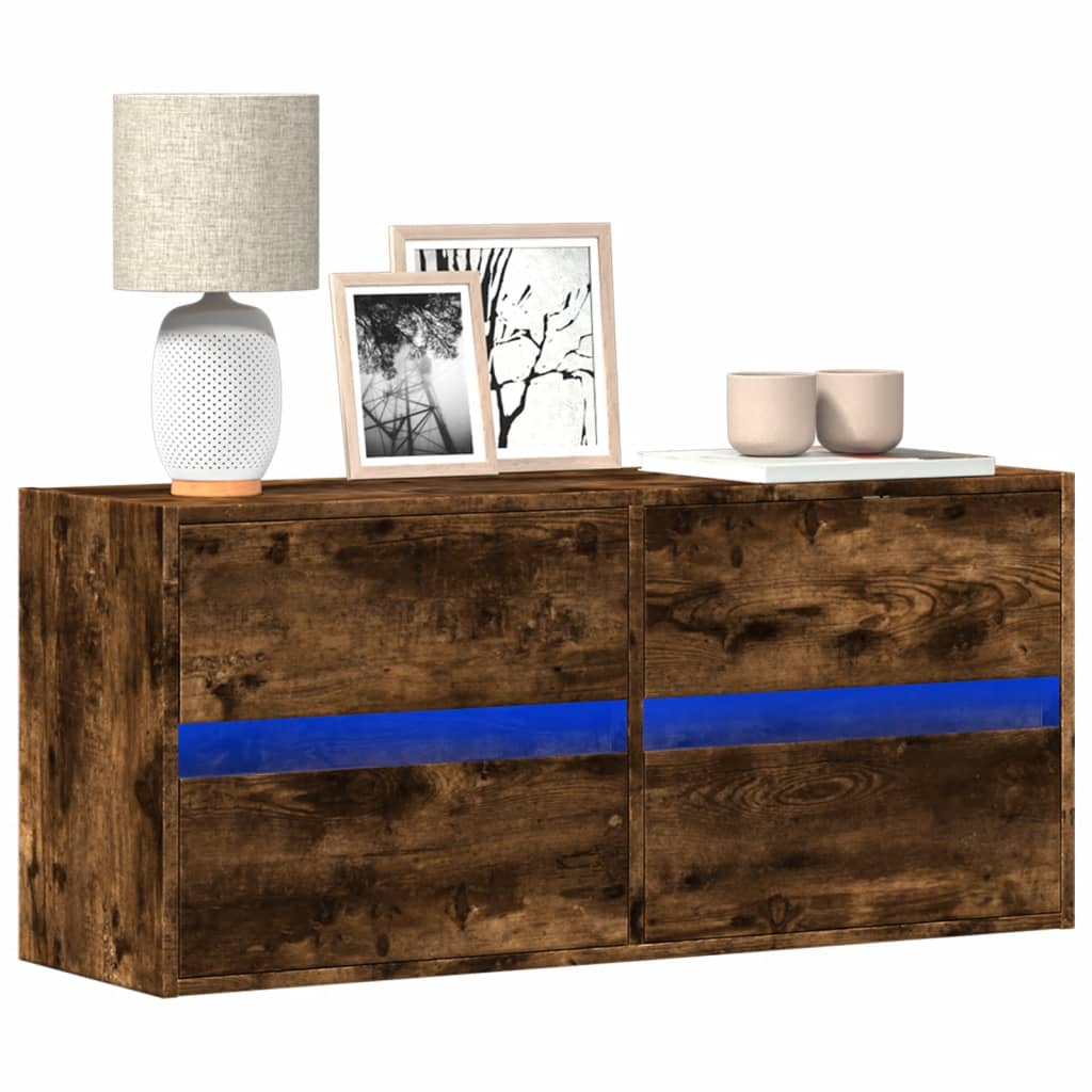 Tv Wall Cabinet With Led 180X31X45 Cm
