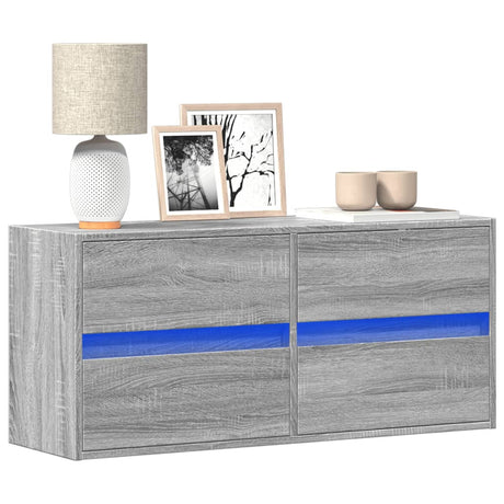 Tv Wall Cabinet With Led 180X31X45 Cm