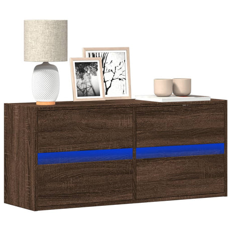 Tv Wall Cabinet With Led 180X31X45 Cm