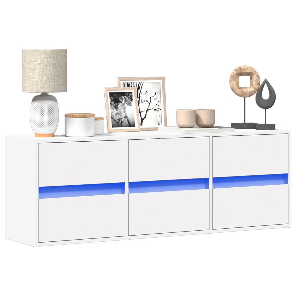 Tv Wall Cabinet With Led 180X31X45 Cm