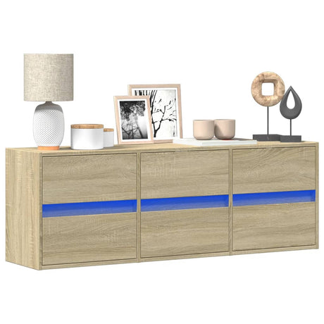 Tv Wall Cabinet With Led 180X31X45 Cm