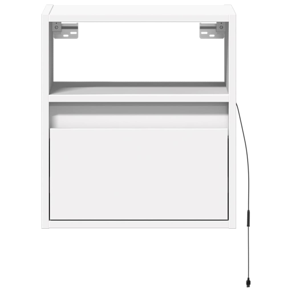 Tv Wall Cabinets With Led Lights 2 Pcs 41X31X45 Cm