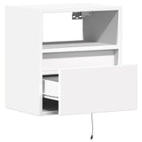 Tv Wall Cabinets With Led Lights 2 Pcs 41X31X45 Cm