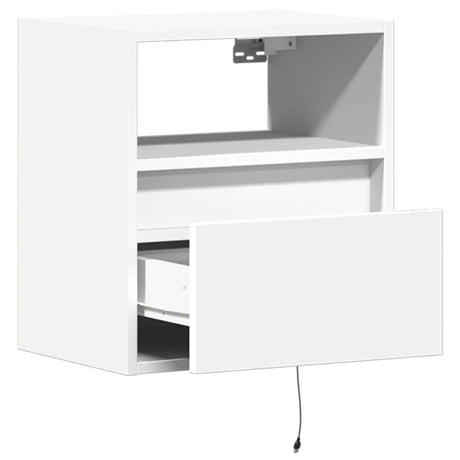 Tv Wall Cabinets With Led Lights 2 Pcs 41X31X45 Cm