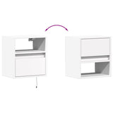 Tv Wall Cabinets With Led Lights 2 Pcs 41X31X45 Cm