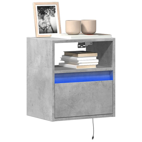 Tv Wall Cabinets With Led Lights 2 Pcs 41X31X45 Cm