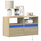 Tv Wall Cabinets With Led Lights 2 Pcs 41X31X45 Cm