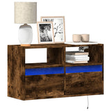 Tv Wall Cabinets With Led Lights 2 Pcs 41X31X45 Cm