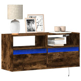 Tv Wall Cabinets With Led Lights 2 Pcs 41X31X45 Cm