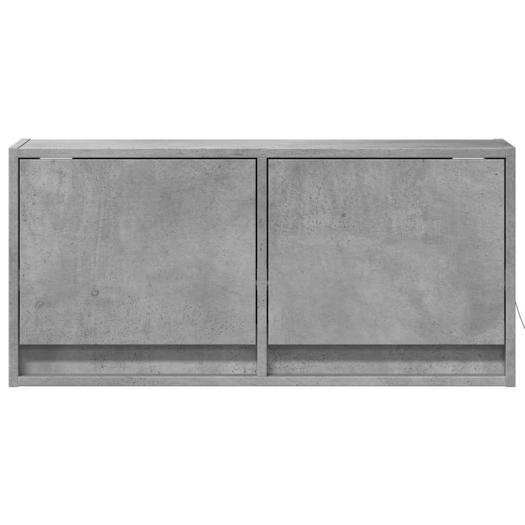 Tv Wall Cabinet With Led Lights 80X31X35 Cm