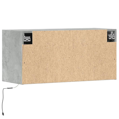 Tv Wall Cabinet With Led Lights 80X31X35 Cm