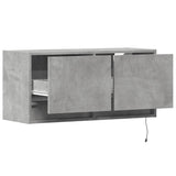 Tv Wall Cabinet With Led Lights 80X31X35 Cm