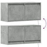 Tv Wall Cabinet With Led Lights 80X31X35 Cm