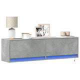Tv Wall Cabinet With Led Lights 80X31X35 Cm