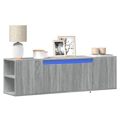 Tv Wall Cabinet With Led 180X31X39.5 Cm