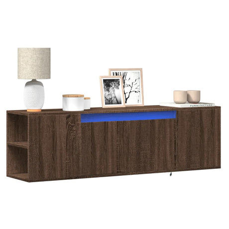 Tv Wall Cabinet With Led 180X31X39.5 Cm