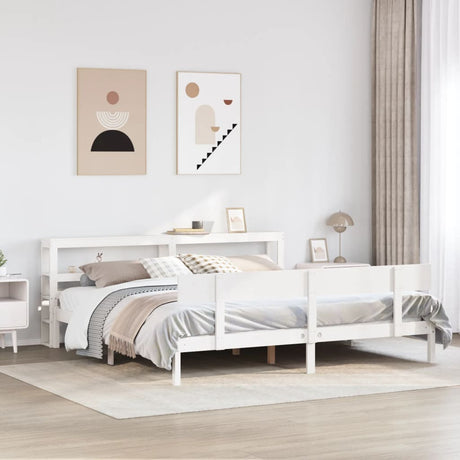Bed Frame Without Mattress Solid Wood Pine