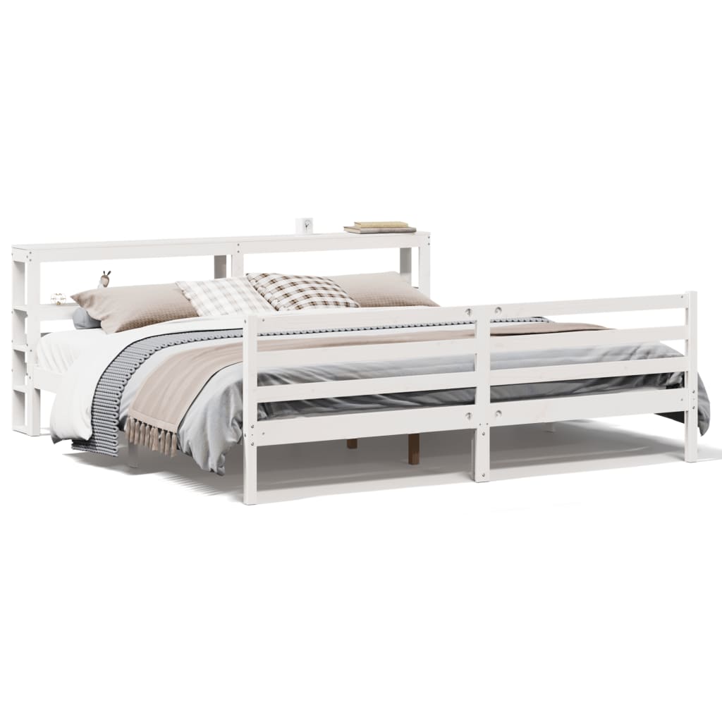 Bed Frame Without Mattress Solid Wood Pine