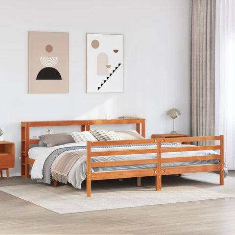 Bed Frame Without Mattress Solid Wood Pine