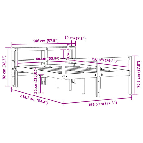 Senior Bed With Headboard Without Mattress