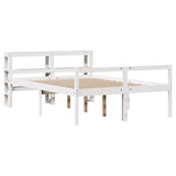 Senior Bed with Headboard without Mattress White 140x200 cm