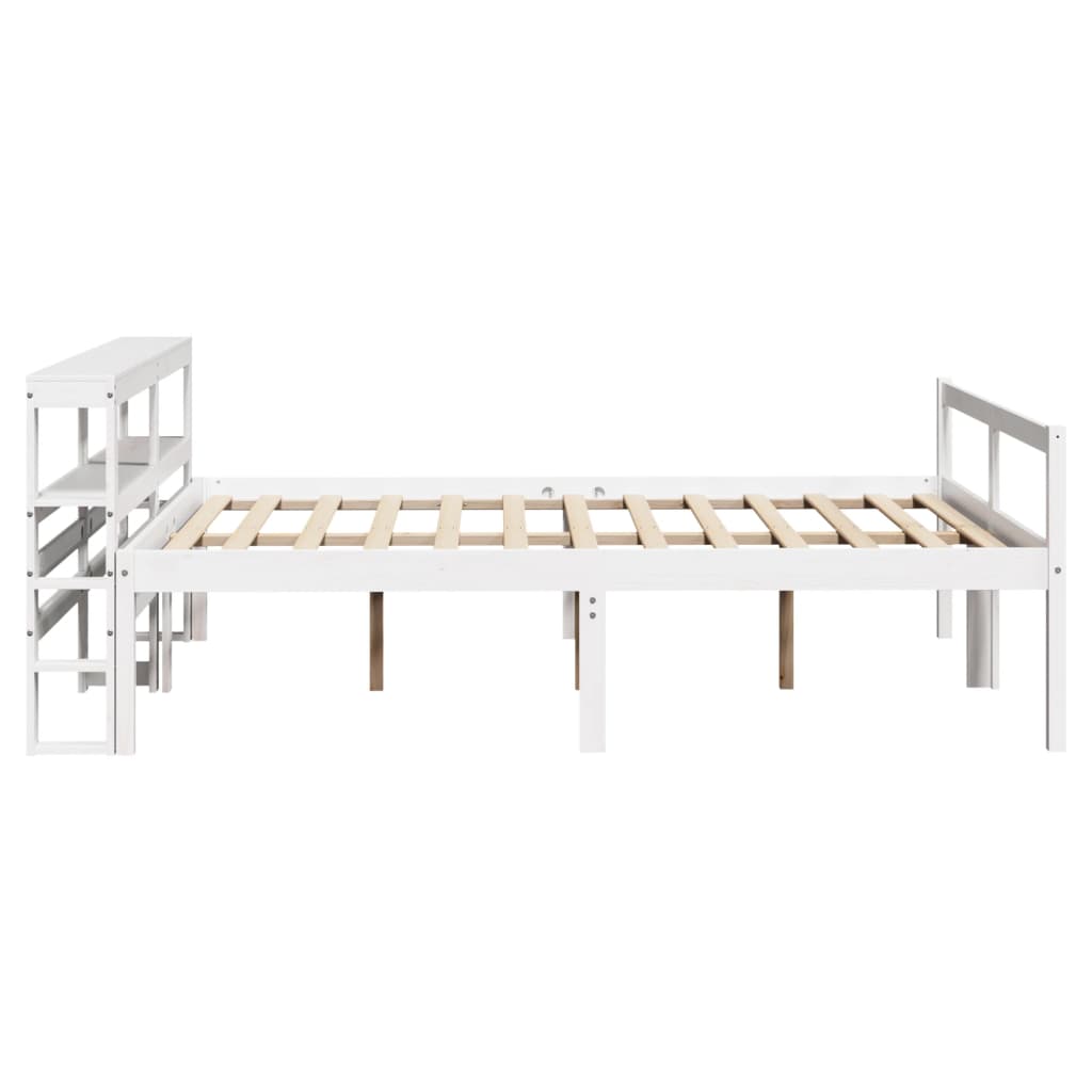 Senior Bed with Headboard without Mattress White 140x200 cm