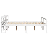 Senior Bed with Headboard without Mattress White 140x200 cm