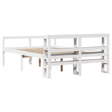 Senior Bed with Headboard without Mattress White 140x200 cm