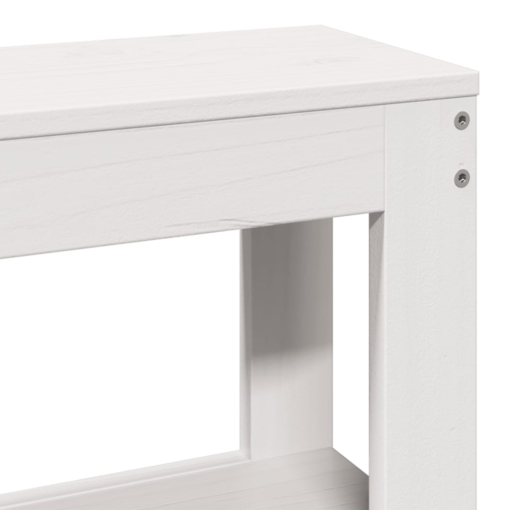 Senior Bed with Headboard without Mattress White 140x200 cm