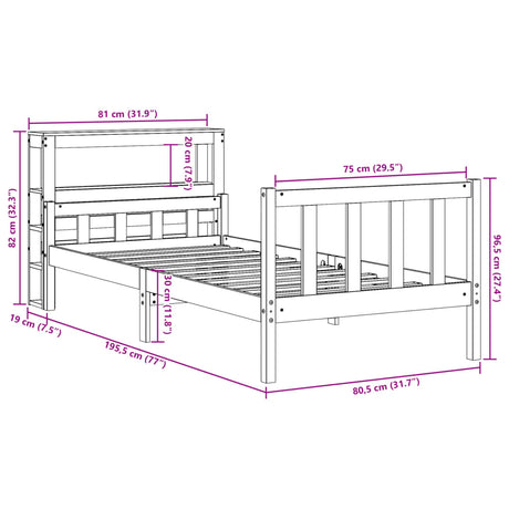 Bed Frame With Headboard Without Mattress Small Single