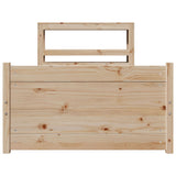 Bed Frame With Headboard Without Mattress 75X190 Cm Small Single