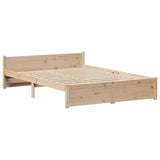 Bed Frame With Headboard Without Mattress 120X190 Cm Small Double