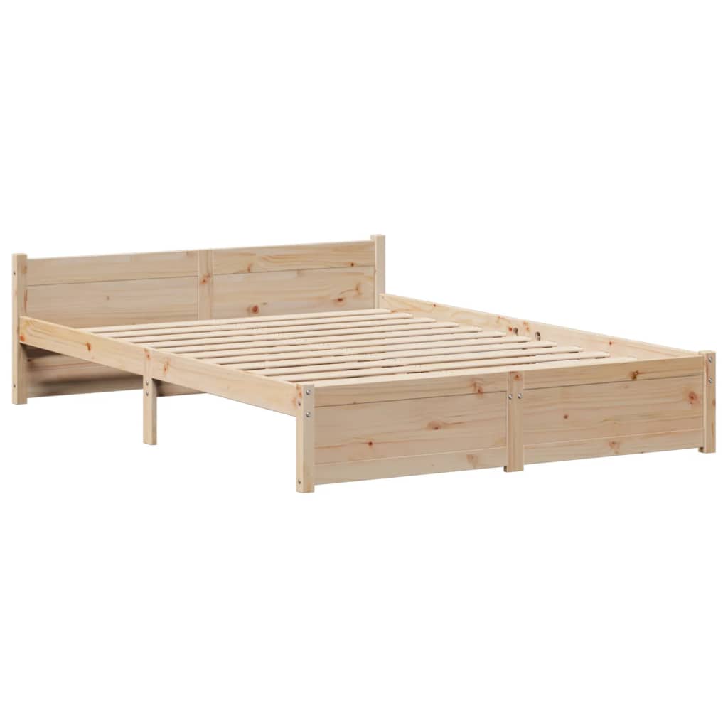 Bed Frame With Headboard Without Mattress 150X200 Cm King Size