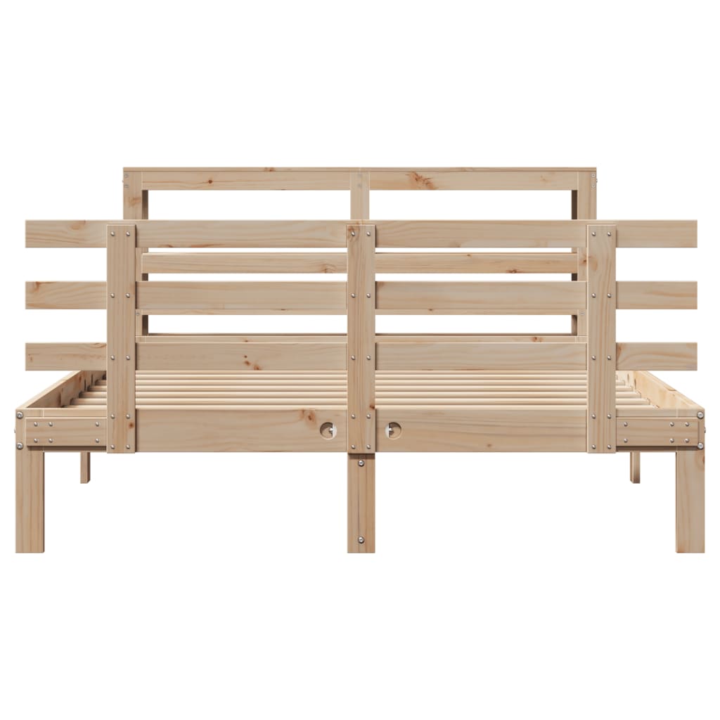 Bed Frame With Headboard Without Mattress 120X200 Cm