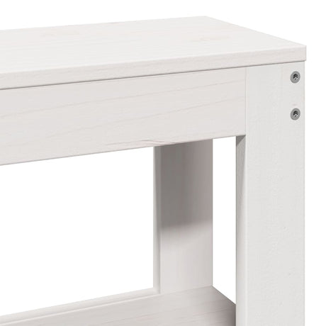 Bed Frame With Headboard Without Mattress White 150X200 Cm King Size