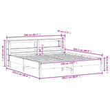 Bed Frame Without Mattress Solid Wood Pine