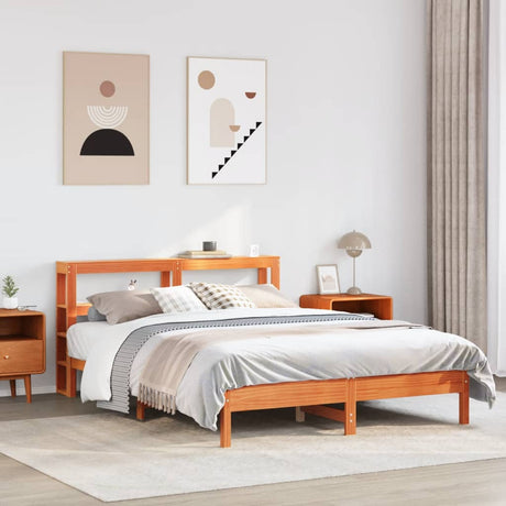 Bed Frame Without Mattress Solid Wood Pine