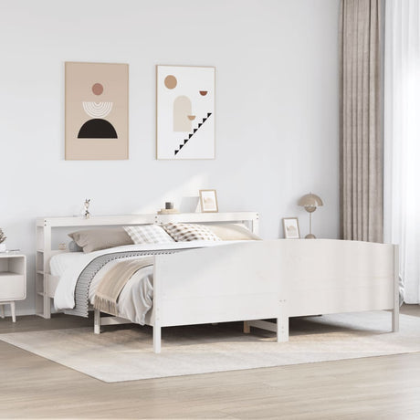 Bed Frame Without Mattress Super King Solid Wood Pine