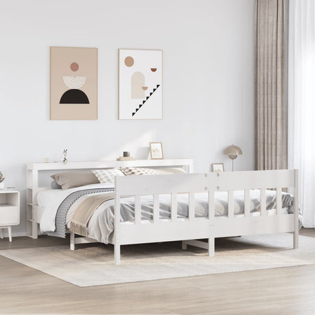 Bed Frame Without Mattress Solid Wood Pine