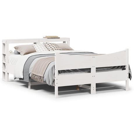 Bed Frame With Headboard Solid Wood Pine