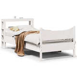 Bed Frame With Headboard Solid Wood Pine