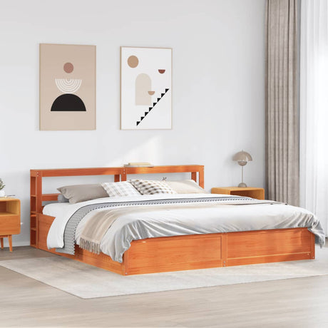 Bed Frame With Headboard Super King Solid Wood Pine
