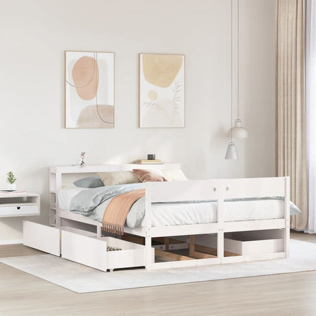 Bed Frame Without Mattress Solid Wood Pine