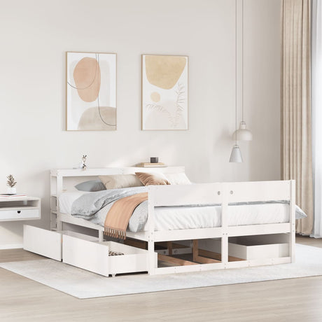 Bed Frame Without Mattress Solid Wood Pine
